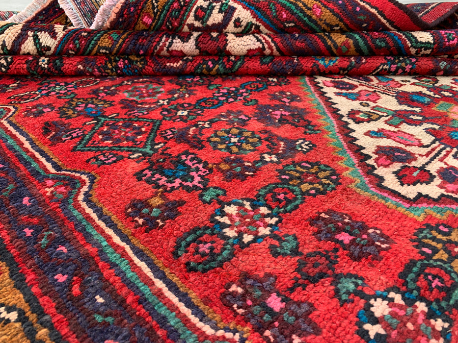 10'2 x 6'10 Hand-Knotted Persian Wool Rug - Red Medallion Design - KBHM-993