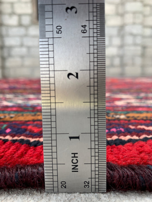 10'2 x 6'10 Hand-Knotted Persian Wool Rug - Red Medallion Design - KBHM-993