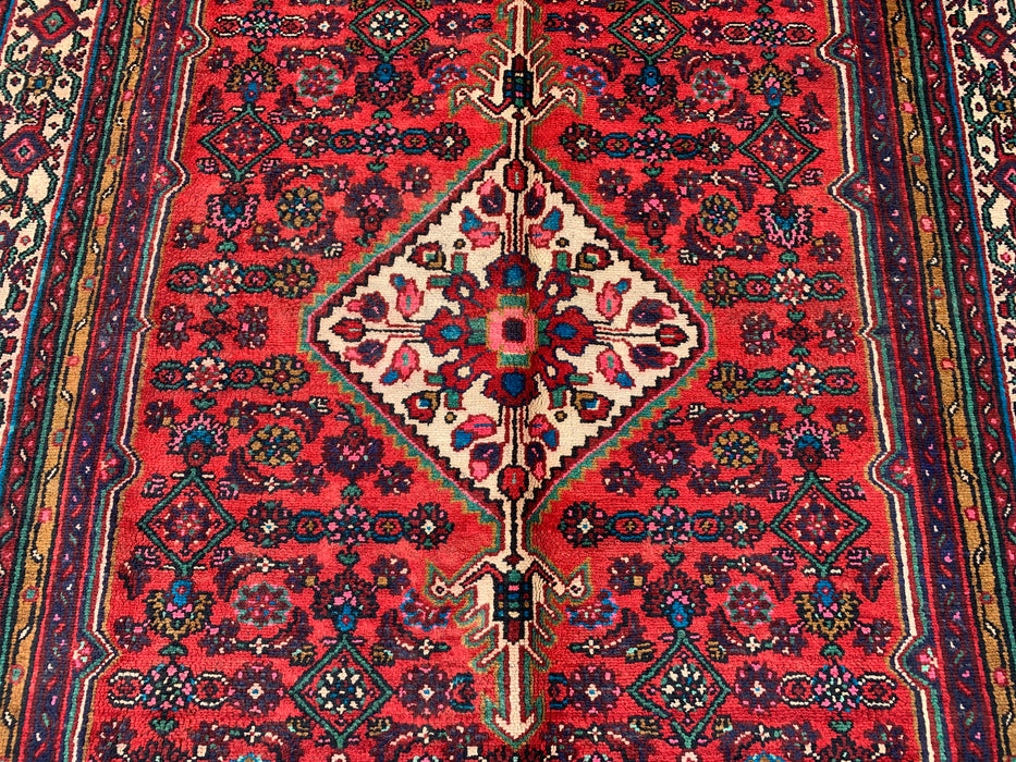 10'2 x 6'10 Hand-Knotted Persian Wool Rug - Red Medallion Design - KBHM-993