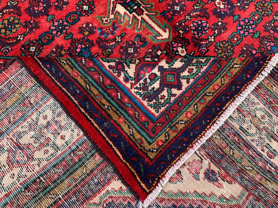 10'2 x 6'10 Hand-Knotted Persian Wool Rug - Red Medallion Design - KBHM-993