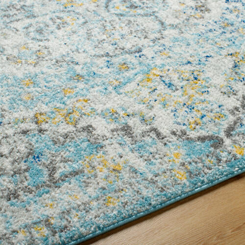 Livabliss Harput Machine Woven Rug — Blue / Gold | HAP-1065 - construction