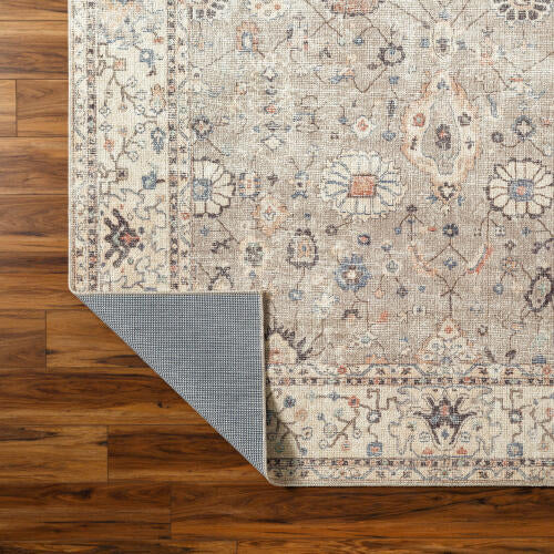 Davina Machine Woven Rug — Gray / Beige | BOCC-2302