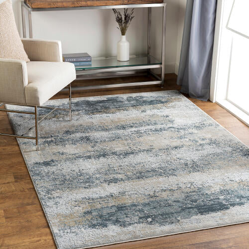Brunswick Machine Woven Rug — Blue / Sand | BWK-2304