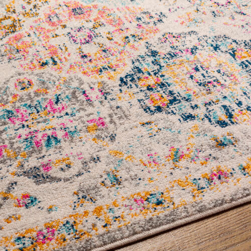 Livabliss Harput Machine Woven Rug — Multicolor Diamond Medallion | HAP-1018