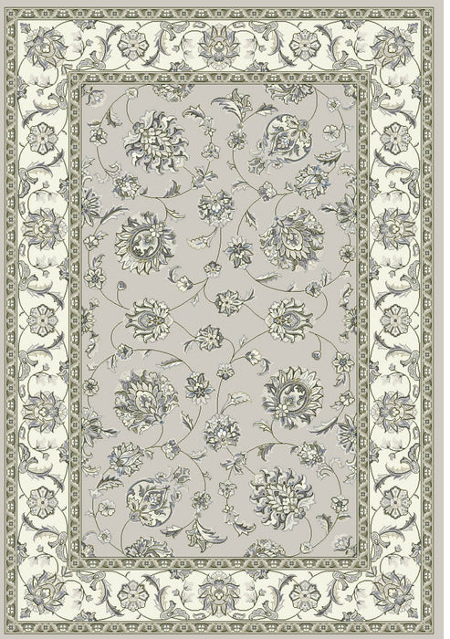 8'x10' Power-Loomed Transitional Style Ivory/Grey Area Rug – KB Rugs