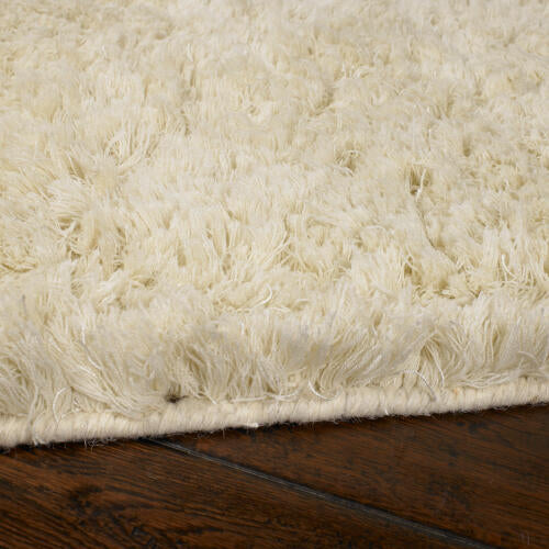 Ashton Handmade Plush Wool Blend Rug — Cream | ASH-1300