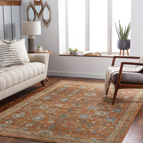 Reign Handmade Wool Rug — Rust / Multi | REG-2301