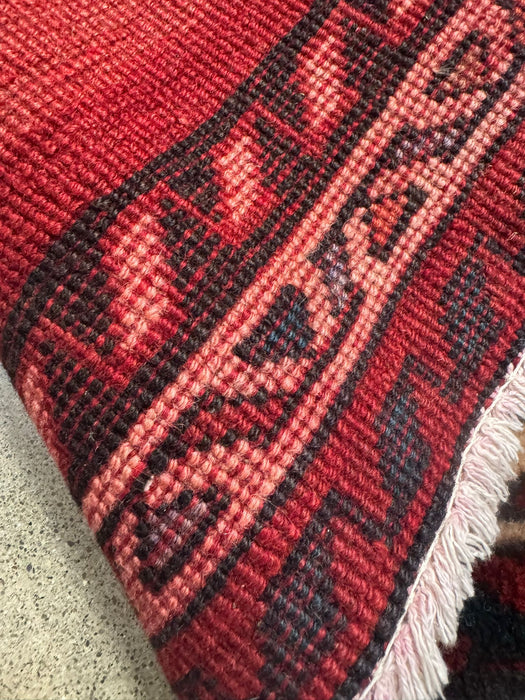 3’9 x 13’ Tribal Silk/Wool Hand-knotted