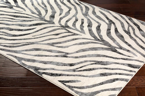 City Machine Woven Rug — Gray / Ivory | CIT-2300