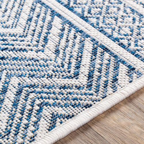 Livabliss Eagean Machine Woven Rug — Blue / Ivory | EAG-2344