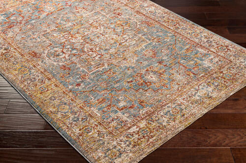Livabliss  Mirabel Machine Woven Rug — Rust / Blue | MBE-2310