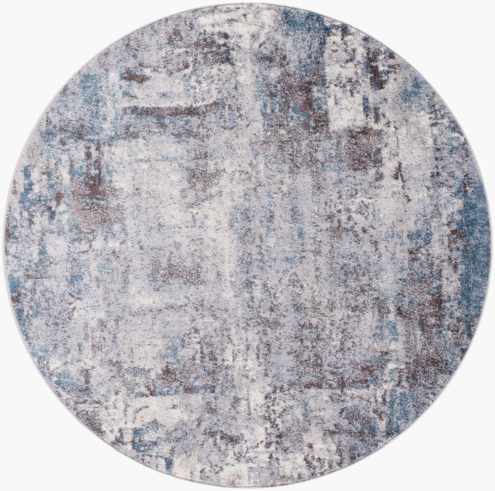 Ankara Machine Woven Rug — Beige / Teal | AKR-2307