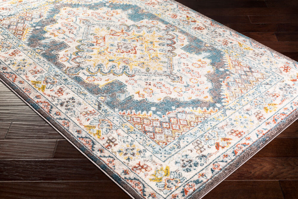 Ankara Machine Woven Rug — Ivory / Multi | AKR-2303