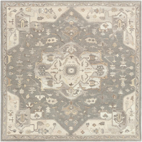 Caesar Handmade Wool Rug — Gray / Ivory | CAE-1196
