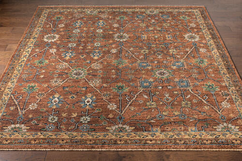 Reign Handmade Wool Rug — Rust / Multi | REG-2301