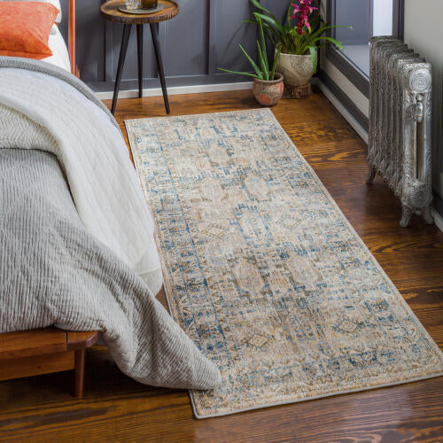 Livabliss Mirabel Machine Woven Rug — Ivory / Denim | MBE-2302