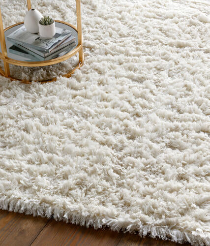 Ashton Handmade Plush Wool Blend Rug — Cream | ASH-1300