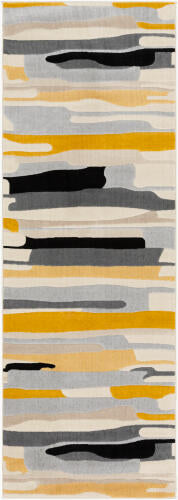 City Machine Woven Rug — Yellow / Gray Multi | CIT-2340