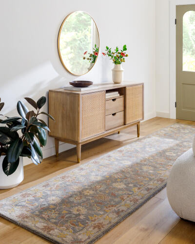 Caesar Handmade Wool Rug — Charcoal / Taupe | CAE-1005