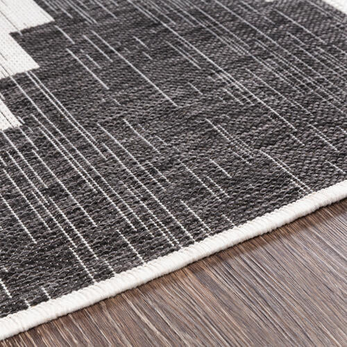 Livabliss  Eagean Machine Woven Rug — Charcoal / Ivory | EAG-2356