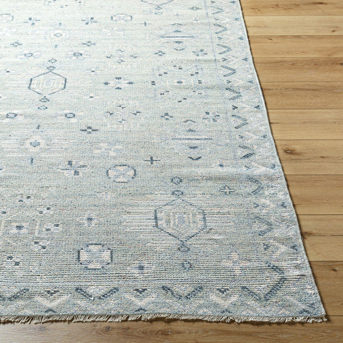 Almeria Hand Knotted Rug — Denim / Dusty Sage | ALM-2302