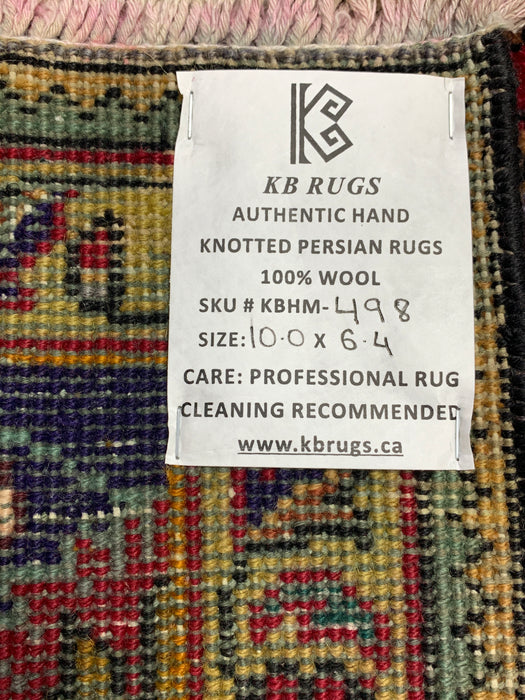 7'x10' Hand-Knotted Wool Red/Multi Area Rug – KB Rugs