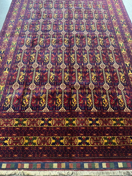 7 x10 Hand knotted 100% wool Afghan Tribal Area Rug