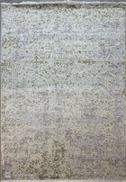 8'X10' Modern Hand-Knotted Tibetan Wool Area Rug- Ivory/Multi