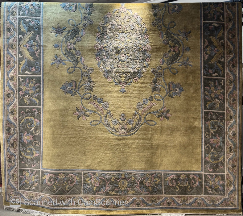 9'x12' Hand-Knotted Persian Multi/Green Area Rug – KB Rugs