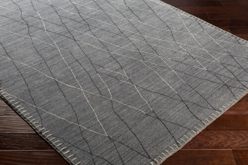 Arlequin Handmade Wool & Viscose Rug — Charcoal | ARQ-2300 - colour & pattern