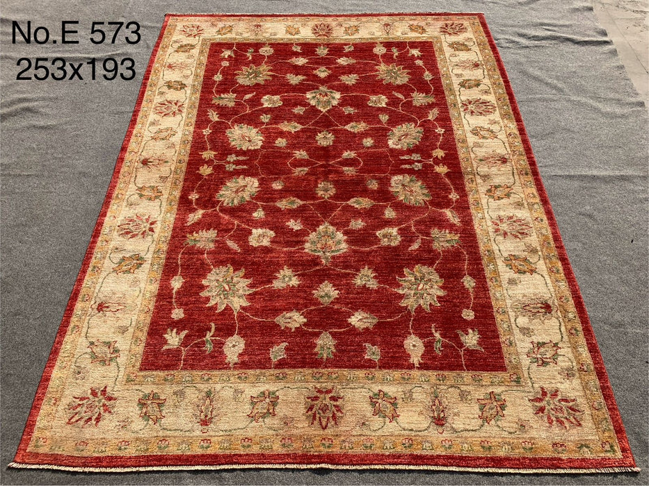 6’4” × 8’4” Genuine hand-knotted Afghan Chobi wool rug