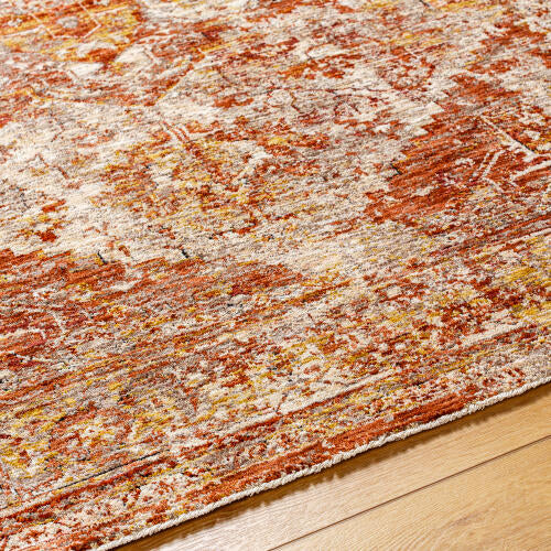 Livabliss Mirabel Machine Woven Rug — Dusty Coral / Beige | MBE-2304