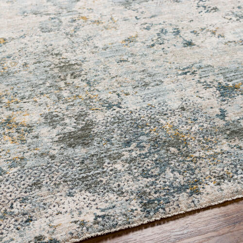 Livabliss Dresden Machine Woven Rug — Soft Teal / Taupe | DRE-2302