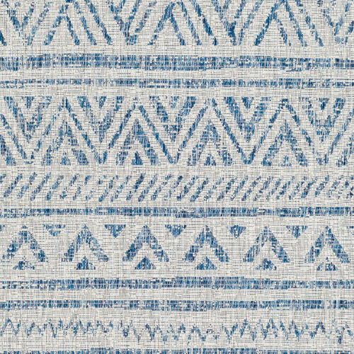 Livabliss Eagean Machine Woven Rug — Blue / Taupe | EAG-2306