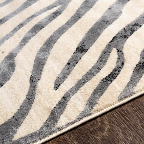 City Machine Woven Rug — Gray / Ivory | CIT-2300