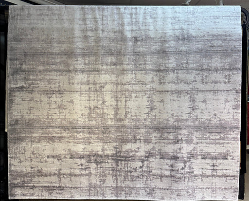 9'x12' Hand-Knotted Eurofa Silk Grey/Ivory Area Rug – KB Rugs