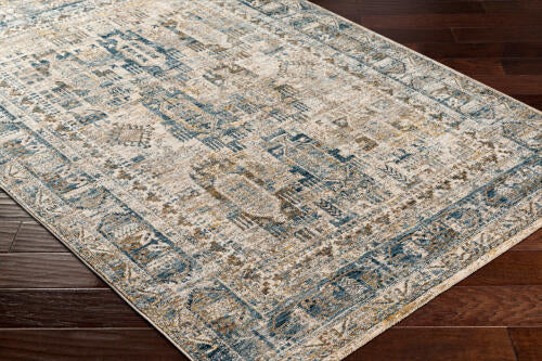 Livabliss Mirabel Machine Woven Rug — Ivory / Denim | MBE-2302