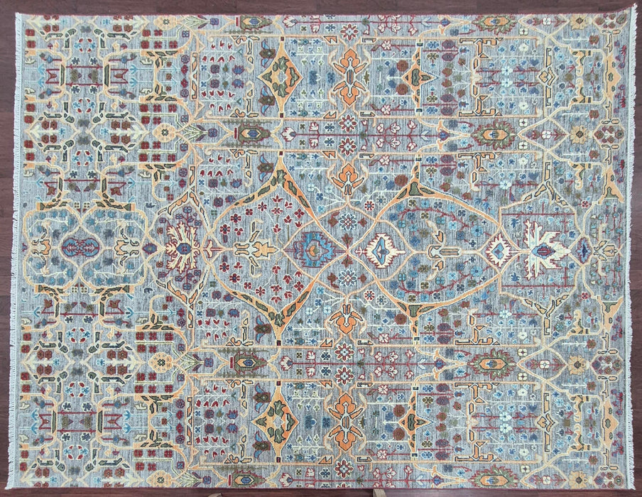 8x10ft. Hand knotted, Oriental Bijar embossed design Natural Grey
