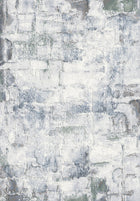 7'X10' High-Graded Polyester Modern Abstract Style Area Rug- Ivory/Grey (Power-Loomed)