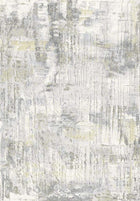 7'X10' High-Graded Polyester Modern Abstract Style Area Rug- Ivory/Multi (Power-Loomed)