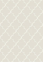 9'X12' Wool Modern Geometrical Style Area Rug- Natural (Power-Loomed)