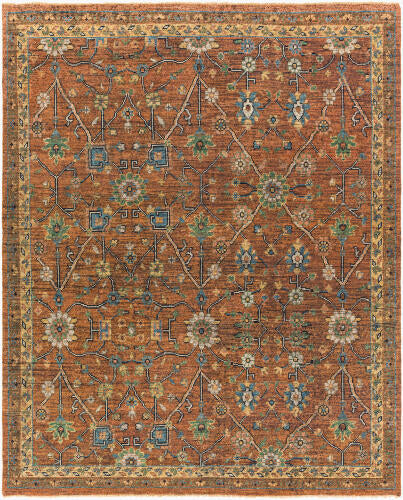 Reign Handmade Wool Rug — Rust / Multi | REG-2301 - performance