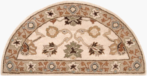 Caesar Handmade Wool Rug — Ivory / Gold / Rust | CAE-1010