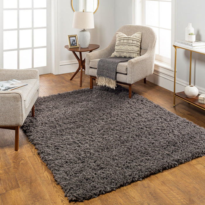 Angora Machine Woven Rug — Charcoal | ANG-2300
