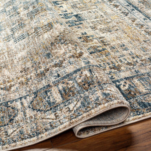 Livabliss Mirabel Machine Woven Rug — Ivory / Denim | MBE-2302 - construction