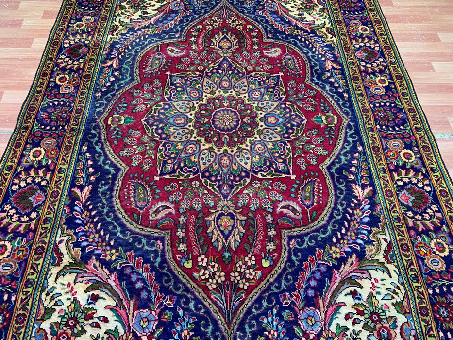 7'x10' Hand-Knotted Wool Red/Multi Area Rug – KB Rugs