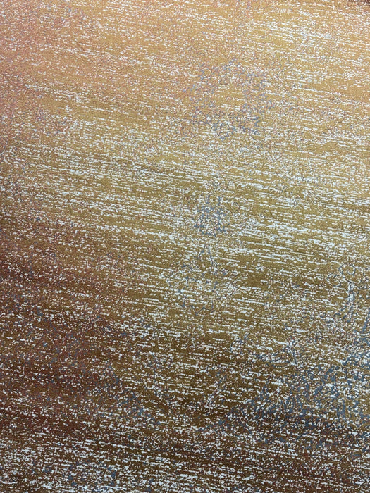 Persian-Inspired Machine-Made Area Rug – Copper / Gold Distressed – 5' x 7'