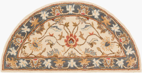 Caesar Handmade Wool Rug — Beige / Denim | CAE-1125