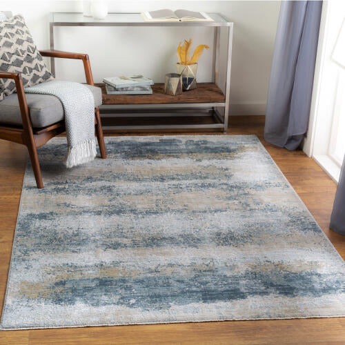 Brunswick Machine Woven Rug — Blue / Sand | BWK-2304