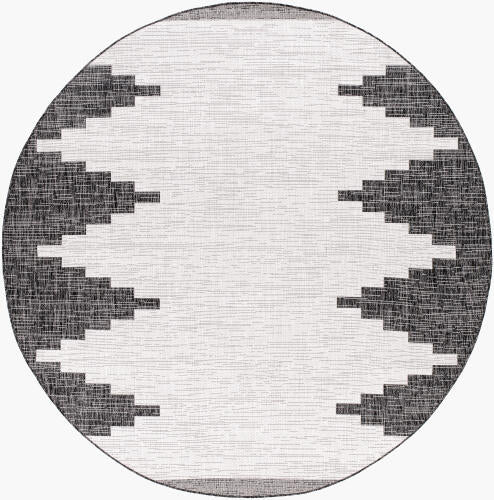Livabliss  Eagean Machine Woven Rug — Charcoal / Ivory | EAG-2356
